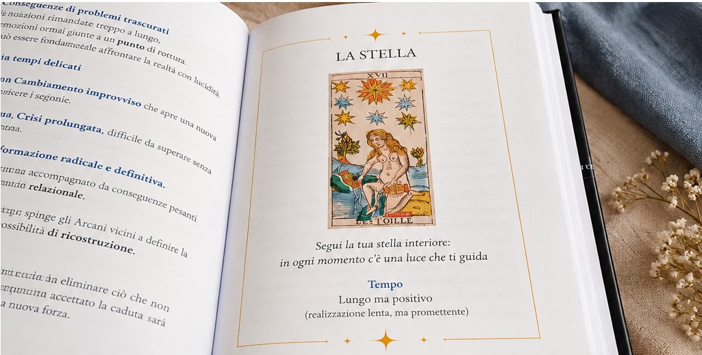 Un esempio delle schede dedicate agli Arcani Maggiori.